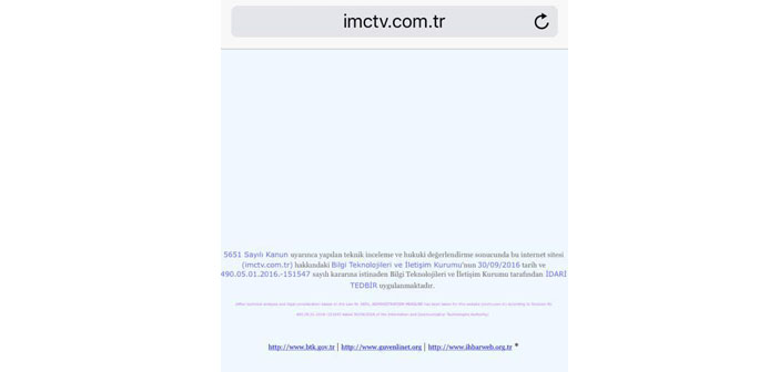 Censorship spreads to websites: Özgür Radyo, Hayatın Sesi and IMC TV blocked
